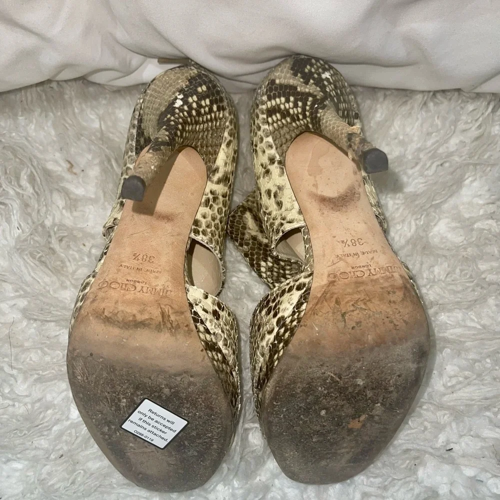 Jimmy Choo Private Peep Toe pumps Python - Picture 11 of 12